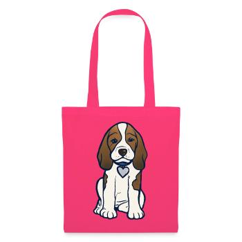 Illustration des Beagle-Herz-Welpen - Stoffbeutel - Azalea - Vorne