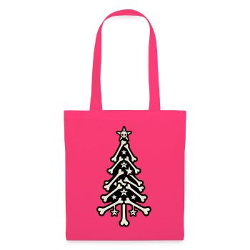 Knochen Weihnachtsbaum Grafik - Stoffbeutel - Azalea - Vorne