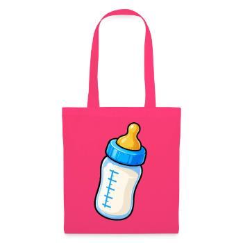 Bunte Babyflasche Illustration - Stoffbeutel - Azalea - Vorne