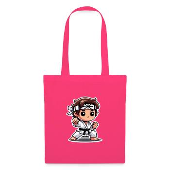 Warrior child in traditional fighting position - Tote Bag - azalea - Front
