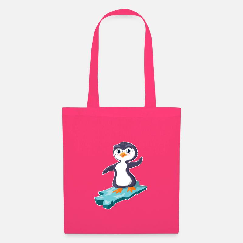 Pinguin surft auf einer Eisscholle - Stoffbeutel - Azalea