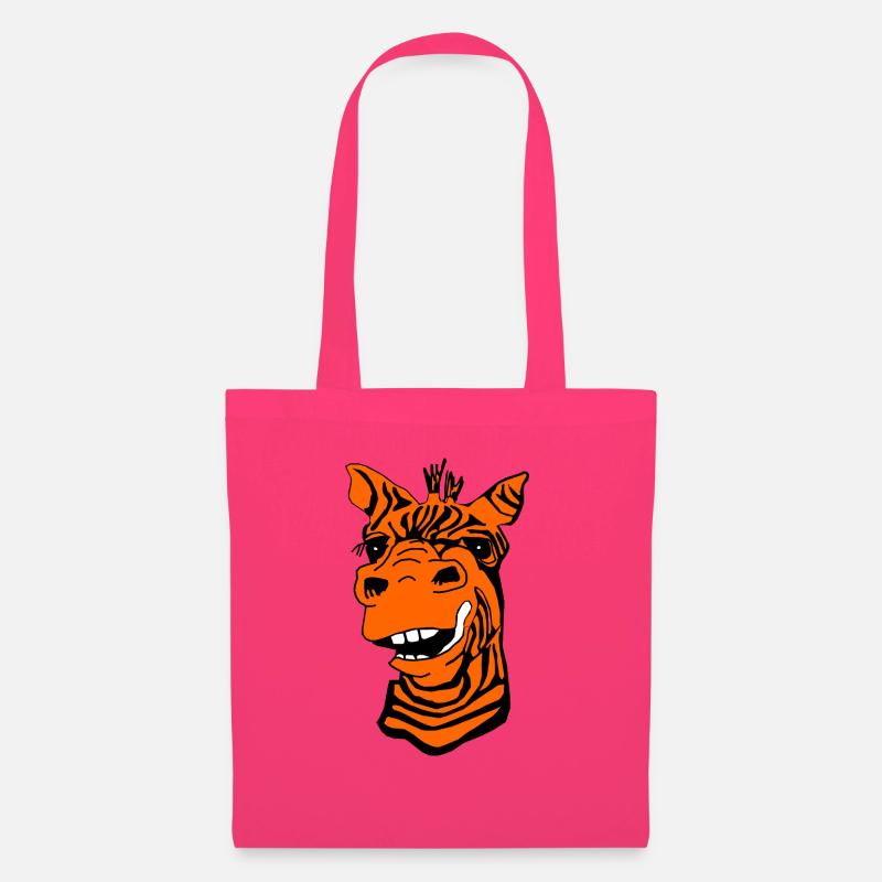 Lustige Giraffe orange - Stoffbeutel - Azalea