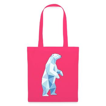 Stehender Poly Stil Eisbär - Stoffbeutel - Azalea - Vorne