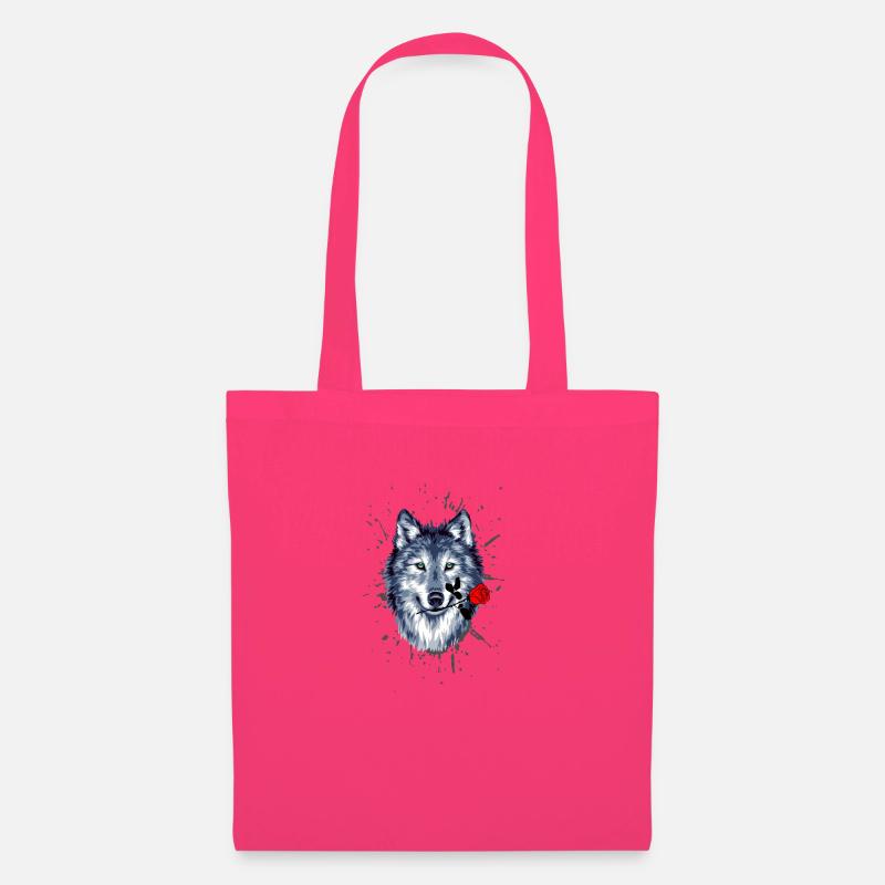 wolf - Tote Bag - azalea