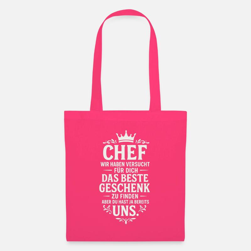 Chef beste Geschenk Mitarbeiter Büro - Stoffbeutel - Azalea