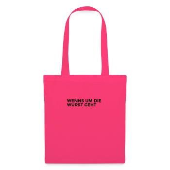 QUAND IL S’AGIT DE LA SAUCISSE - Sac en tissu - rose azalée - Devant