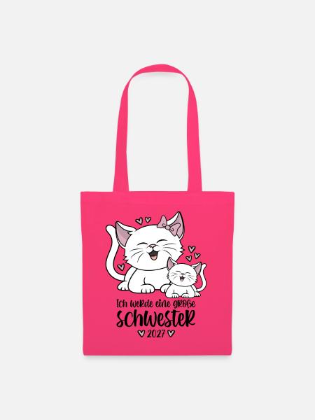 Ich werde eine Große Schwester 2027 Katzen - Stoffbeutel - Azalea