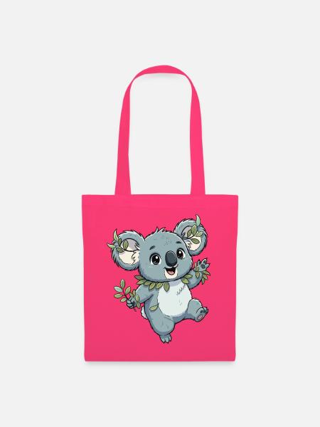Grüner Koala mit Blattkranz - Stoffbeutel - Azalea