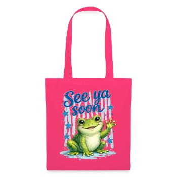 lustiger Frosch - Stoffbeutel - Azalea - Vorne
