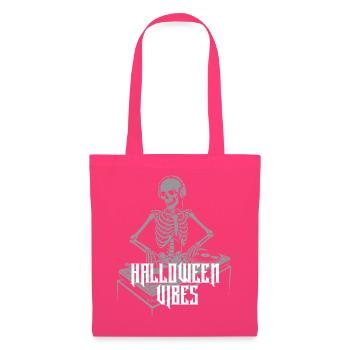 Skeleton DJ Halloween Vibes - Stoffbeutel - Azalea - Vorne