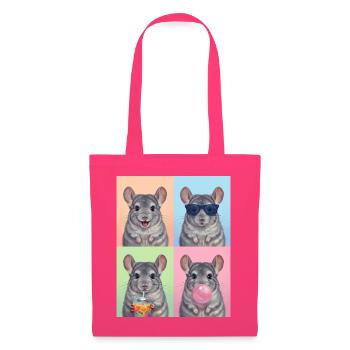 Chinchillas Chinchilla - Stoffbeutel - Azalea - Vorne