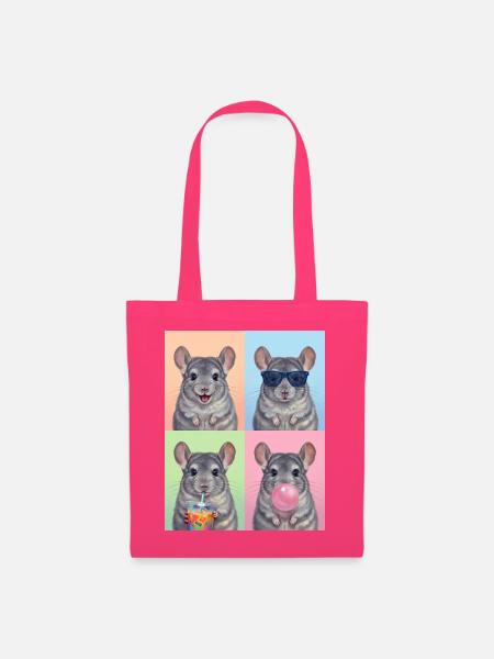 Chinchillas Chinchilla - Stoffbeutel - Azalea