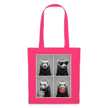 Ferret Frettchen - Stoffbeutel - Azalea - Vorne