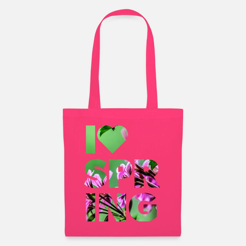 I LOVE SPRING - Stoffbeutel - Azalea