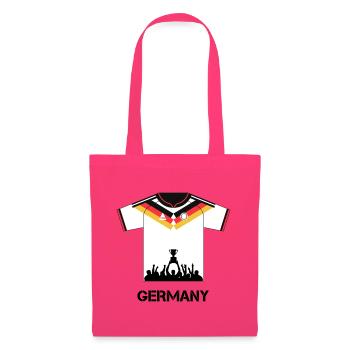 Maillot de football allemand avec coupe – Design du ventilateur - Sac en tissu - rose azalée - Devant