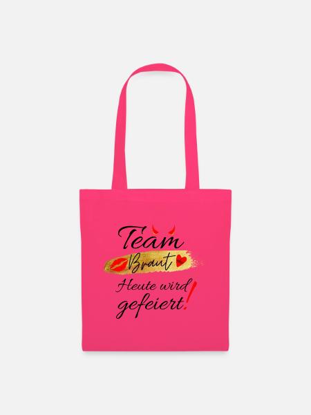 Junggesellinnenabschied oder JGA -Team Braut - Stoffbeutel - Azalea