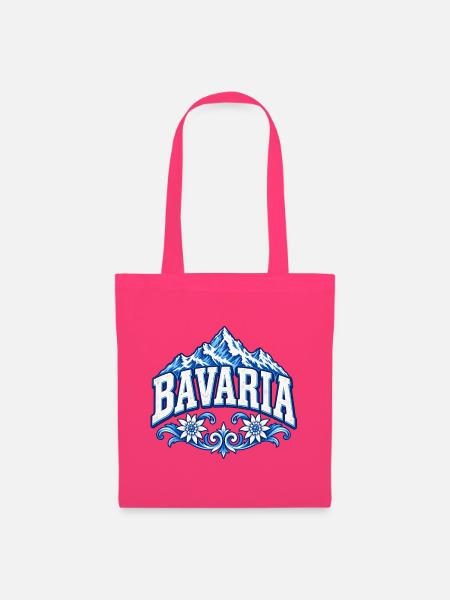 Bavaria – Bayern Berge und Edelweiß - Stoffbeutel - Azalea