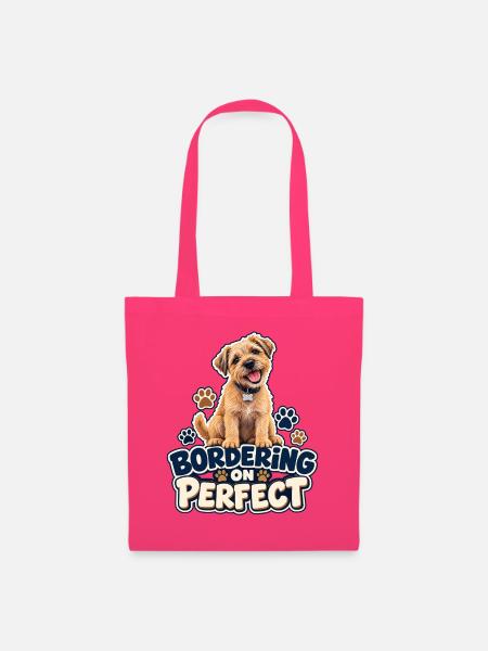 Grenze an perfekt – Border Terrier - Stoffbeutel - Azalea
