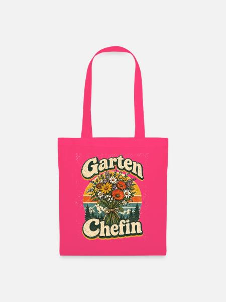 Garten Chefin Blumenstrauß Retro - Stoffbeutel - Azalea