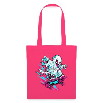 Neon Geist auf Skateboard - Stoffbeutel - Azalea - Vorne