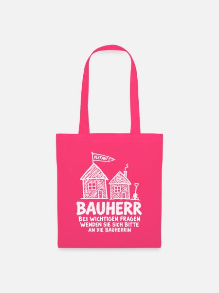 Bauherr: Fragen an die Bauherrin - Bauherr - Stoffbeutel - Azalea