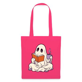 Bibliophile Geist mit Kaffee - Stoffbeutel - Azalea - Vorne