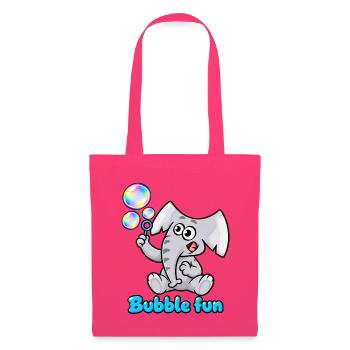 Charlie, der Elefant, Blasenspaß - Stoffbeutel - Azalea - Vorne
