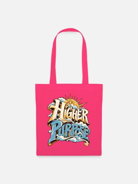 Higher Purpose Wolken Design - Stoffbeutel - Azalea
