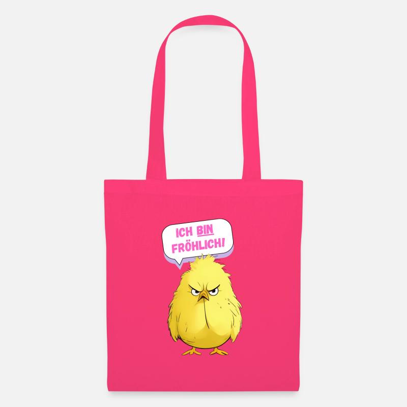 Grumpy Chicken - I'm Cheerful - Tote Bag - azalea