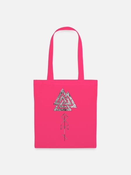 Valknut mit Odin Runen - Stoffbeutel - Azalea