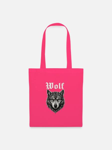 Gothic Wolf Kopf Illustration Geschenkidee - Stoffbeutel - Azalea