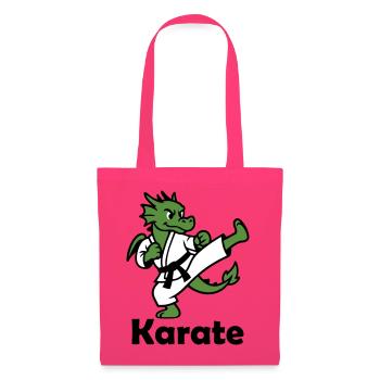 Karaté Dragon - Sac en tissu - rose azalée - Devant