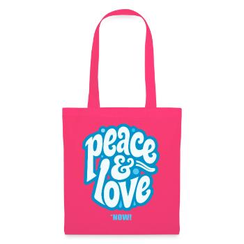 PEACE LOVE #3 - let's talk - Tote Bag - azalea - Front