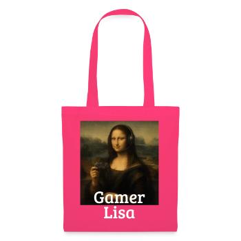 Gamer Lisa Leonardo Da Vinci Video Game Mona Lisa - Tote Bag - azalea - Front