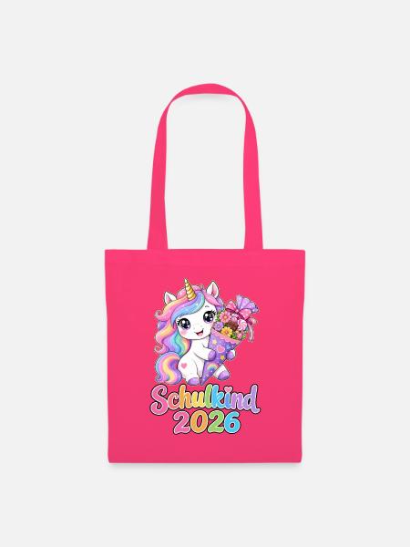 Einhorn Schultüte 2026 Schulkind - Stoffbeutel - Azalea
