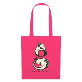 Greyhound Rescue Home ist mein Rennbahn-Shirt - Stoffbeutel - Azalea - Vorne