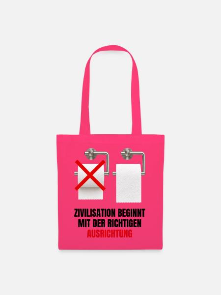 Zivilisation beginnt mit der richtigen Ausrichtung - Stoffbeutel - Azalea