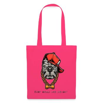 Bulldog Street Cap Halskette - Stoffbeutel - Azalea - Vorne