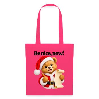 Der Weihnachtsteddybär - Stoffbeutel - Azalea - Vorne