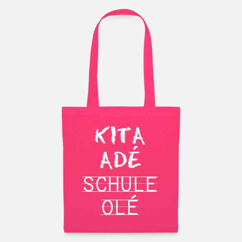 Kita Adé Schule Olé | Einschulung & Schulanfang ws - Stoffbeutel - Azalea