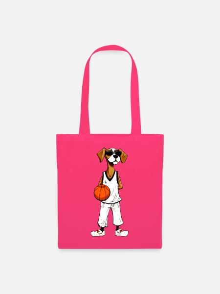 Basketball Hund - Stoffbeutel - Azalea