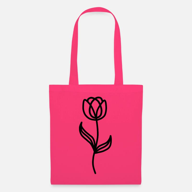 Minimalistische Tulpe - Stoffbeutel - Azalea