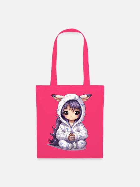 Chibi Häschen Hoodie Stil - Stoffbeutel - Azalea