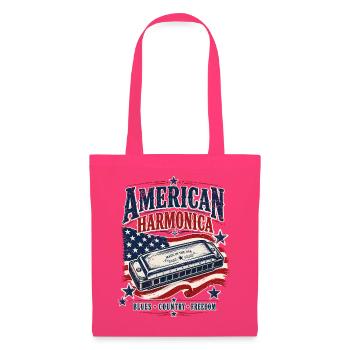 Instrument : Harmonica, musique country, harmonica - Sac en tissu - rose azalée - Devant