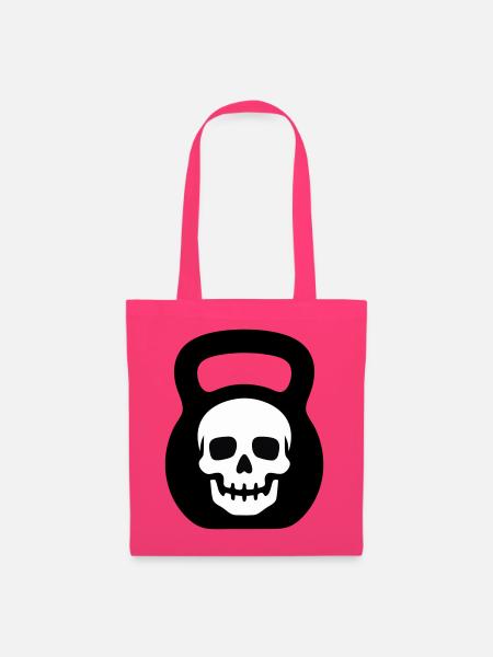 Totenkopf Kettlebell Logo - Stoffbeutel - Azalea