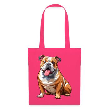 Bulldoggen-Hundesitting - Stoffbeutel - Azalea - Vorne