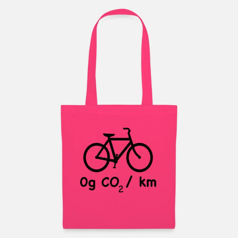 Bicycle is cool - 0g CO2 per kilometer - Stoffbeutel - Azalea