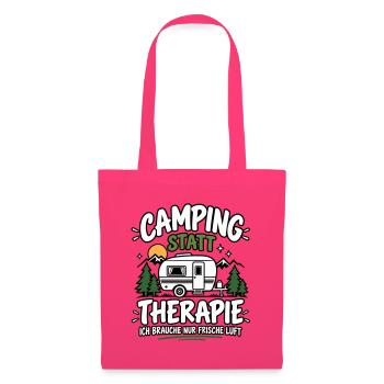 Camping statt Therapie – Frische Luft - Stoffbeutel - Azalea - Vorne
