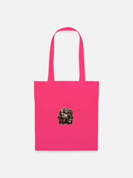 Kuschel-Raccoon Kaffeezeit - Stoffbeutel - Azalea