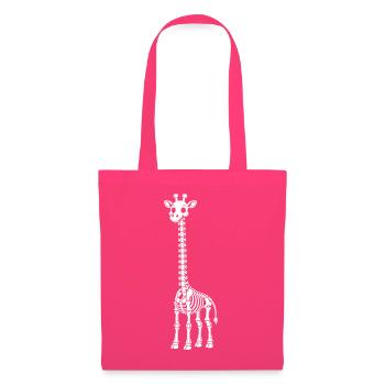 Süßes Skelett Giraffe Langhals Cartoon Shirt - Stoffbeutel - Azalea - Vorne